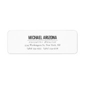 Modern Minimalist Simple Plain ラベル (正面)