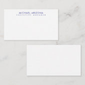 Modern Minimalist Simple Plain Own Name エンクロージャーカード (正面/裏面)