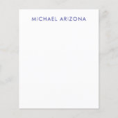 Modern Minimalist Simple Plain Own Name チラシ (正面)