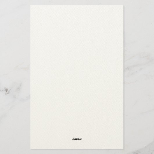 Modern Minimalist Simple Plain Own Name 便箋 (裏面)