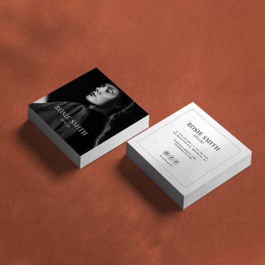 Modern Minimalist Simple Professional  スクエア名刺