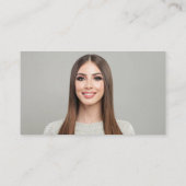 Modern Minimalist Simple Professional Logo Photo 名刺 (裏面)