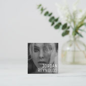 Modern Minimalist Simple Professional Photo Square スクエア名刺 (スタンド正面)