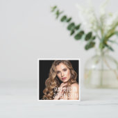 Modern Minimalist Simple Professional Photo Square スクエア名刺 (スタンド正面)