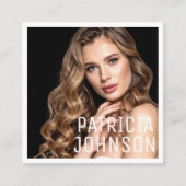 Modern Minimalist Simple Professional Photo Square スクエア名刺 (正面)