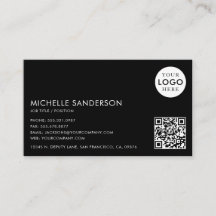 Modern Minimalist Simple Professional QR Code Logo