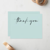 Modern Minimalist Simple Thank You Card ノートカード (正面/裏面インサイチュ)