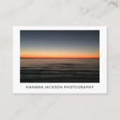 Modern Minimalist Social Media Photographer  名刺 (正面)