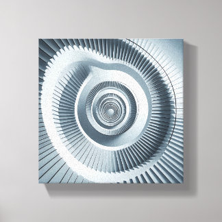 Modern Minimalist Spiral Staircase Art - Abstract  キャンバスプリント