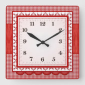 Modern Minimalist Square Acrylic Wall Clock スクエア壁時計 (正面)