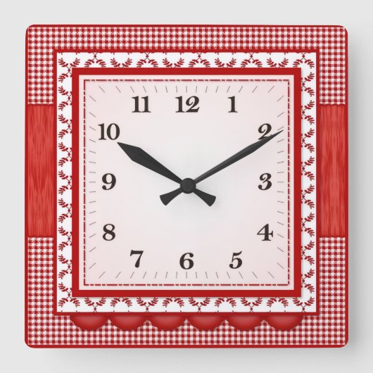 Modern Minimalist Square Acrylic Wall Clock スクエア壁時計 (正面)