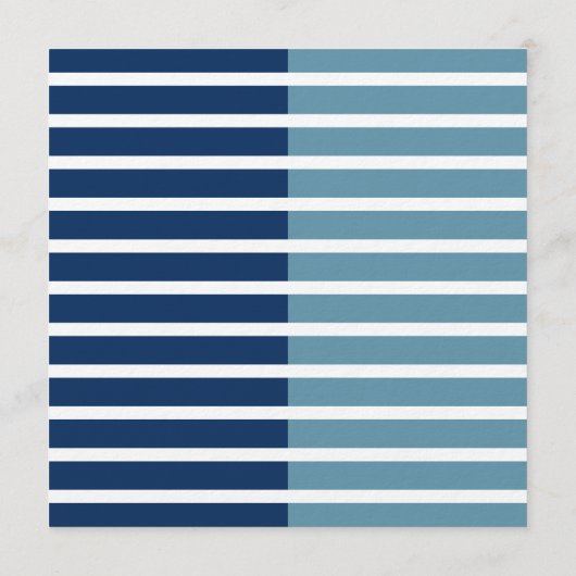 Modern Minimalist Striped 30th Birthday Square 招待状 (裏面)