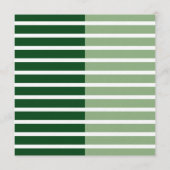 Modern Minimalist Striped 30th Birthday Square 招待状 (裏面)