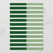 Modern Minimalist Striped Thirtieth Birthday Photo 招待状 (裏面)