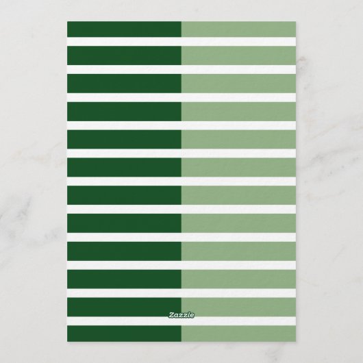 Modern Minimalist Striped Thirtieth Birthday Photo 招待状 (裏面)