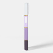Modern minimalist style purple stripes and gold  Case-Mate iPhoneケース (裏面 / 右)