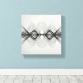 Modern Minimalist Symmetrical Line Art - Abstract  キャンバスプリント (インサイチュ (ウッドフロア))