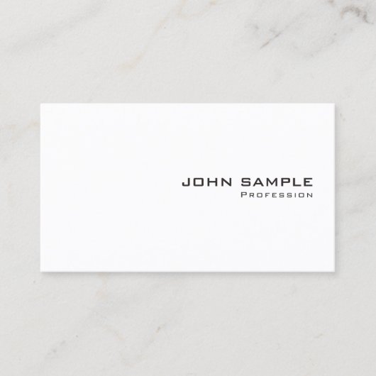 Modern Minimalist Template Elegant Easy to Make 名刺 (正面)