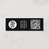 Modern Minimalist Thank You for Your Order Busines スキニー名刺 (裏面)