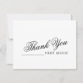 Modern Minimalist Thank You Very Much Note Card ノートカード (正面)