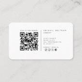 Modern Minimalist Therapist  名刺 (裏面)