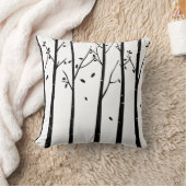 Modern Minimalist Trees Woodland クッション (ブランケット)
