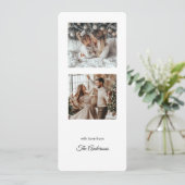 Modern Minimalist Two Photo Christmas Holiday (スタンド正面)