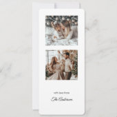 Modern Minimalist Two Photo Christmas Holiday (正面)