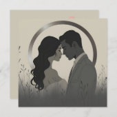 Modern Minimalist Union 招待状 (正面/裏面)