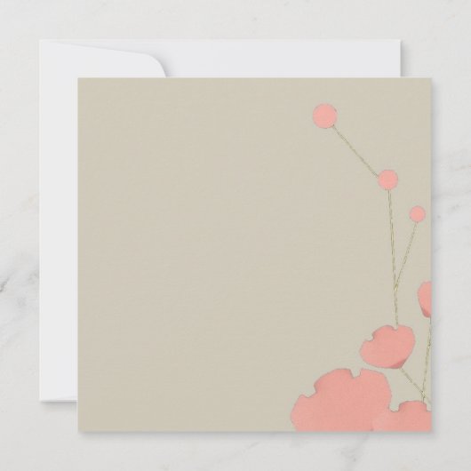 Modern Minimalist Union 招待状 (裏面)