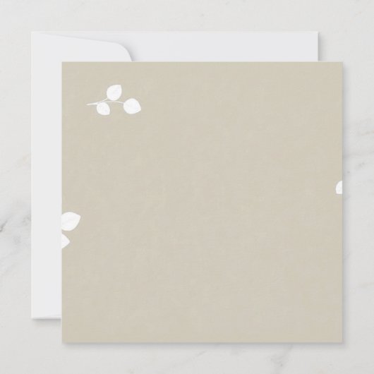 Modern Minimalist Union 招待状 (裏面)