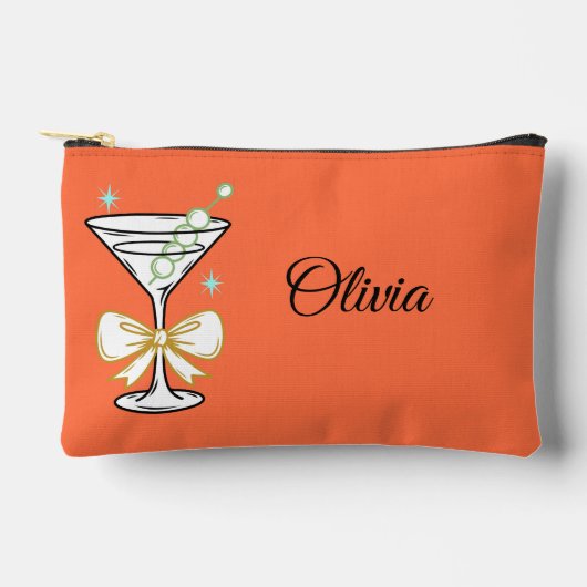 Modern Minimalist Unique Mid Century Colorful アクセサリーポーチ (正面)