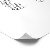 Modern minimalist up to 20 tables seating plan ポスター (角)