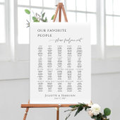 Modern minimalist up to 20 tables seating plan ポスター