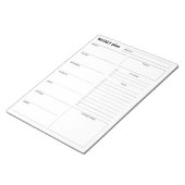 Modern Minimalist Vertical Weekly Planner & Goals ノートパッド (アングル)