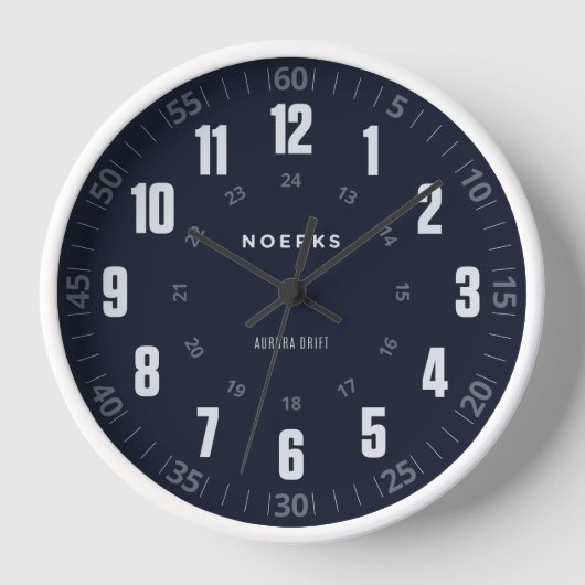 Modern Minimalist Wall Clock – Aurora Drift 壁時計 (正面)