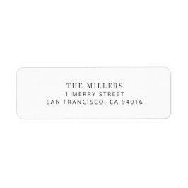 Modern Minimalist Wedding Address Label ラベル