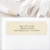 Modern Minimalist Wedding Address Label ラベル (インサイチュ)