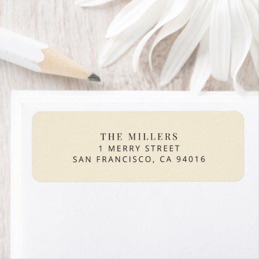 Modern Minimalist Wedding Address Label ラベル (インサイチュ)