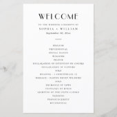 Modern Minimalist Wedding | Black & White Program (正面)
