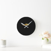 Modern Minimalist Wedding Clock ラウンド壁時計 (ホーム)