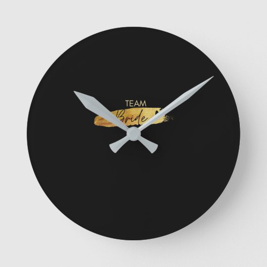 Modern Minimalist Wedding Clock ラウンド壁時計 (正面)