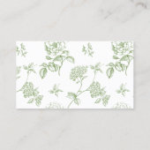 Modern Minimalist Wedding Details Enclosure Card 名刺 (裏面)