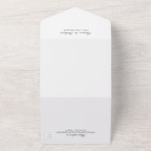 Modern Minimalist Wedding Elegant オールインワン招待状 (外側)