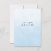 Modern Minimalist Wedding Flat Thank You Card サンキューカード (裏面)