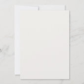 Modern Minimalist Wedding Invitation 招待状 (裏面)