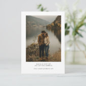 Modern Minimalist Wedding Photo Save the Date セーブザデート (スタンド正面)