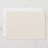 Modern Minimalist Wedding Reception Dinner 招待状 (裏面)