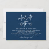 Modern Minimalist Wedding Reception Dinner 招待状 (正面)