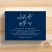 Modern Minimalist Wedding Reception Dinner 招待状